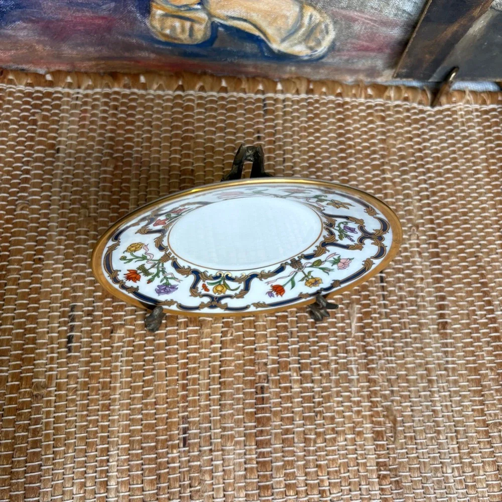 Vintage Christian Dior Renaissance Saucer Plate Gold Japan *Retired* Fine China